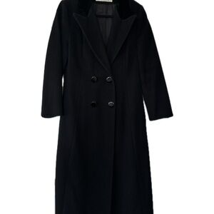 Vintage Black Double-Breasted Coat